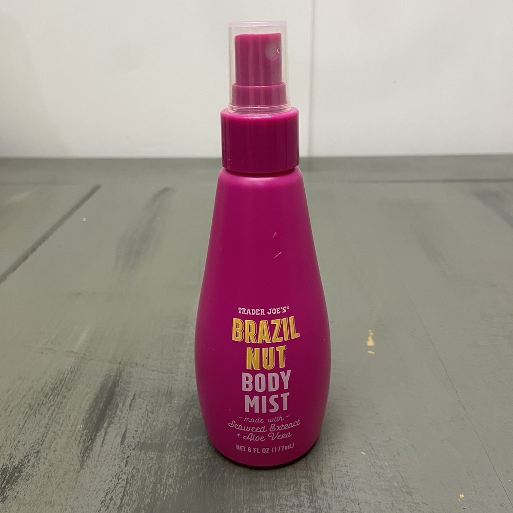 Trader Joe's Brazil Nut Body Mist 6 oz Brand New Aloe Vera Seaweed Extract